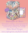 Butterflies & Roses Tuxedo Pop Up Box