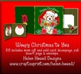 Christmas Animals 3 - Cut & Fold Card