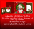 Christmas Animals 4 - Cut & Fold Card