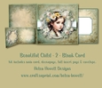 Beautiful Child 2 - Blank Card, suitable for various occasions