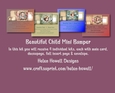 Beautiful Child Mini Bumper - Blank Card, suitable for various occasions