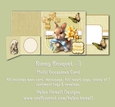 Bunny Bouquet - 3 - Multi Occasions Card