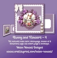 Bunny & Flowers 4 - Multi Occasions Card
