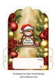 Christmas Money Envelope 4 - Christmas Cat