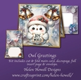 Owl Greetings - Tent Card