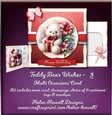 Teddy Bear Wishes - 3 - Multi occasions card.