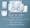 Romantic Blue Birthday - Double Accordion Card