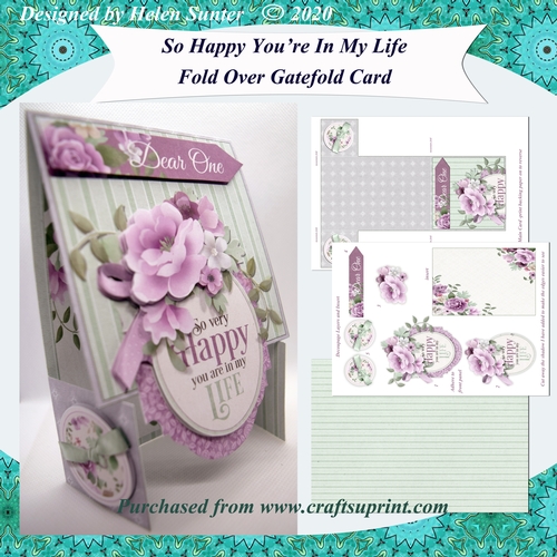 So Happy You Are In My Life Fold Down Gatefold Card