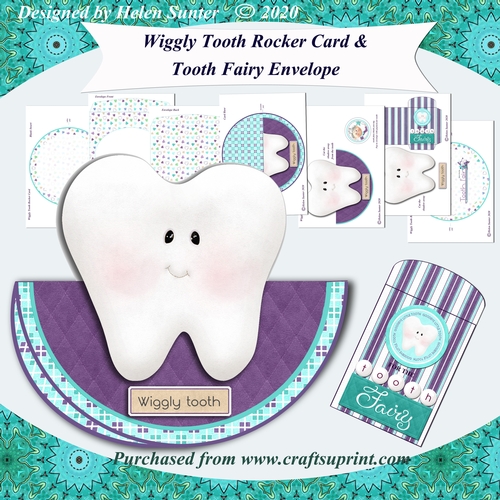 Wiggly Tooth Rocker Card & Tooth Fairy Envelope