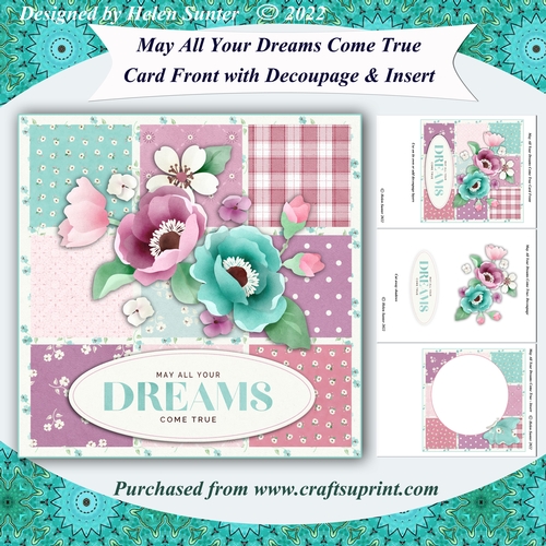 May All Your Dreams Come True 7.5 Inch Card Front 