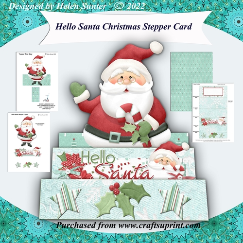 Hello Santa Christmas Stepper Card