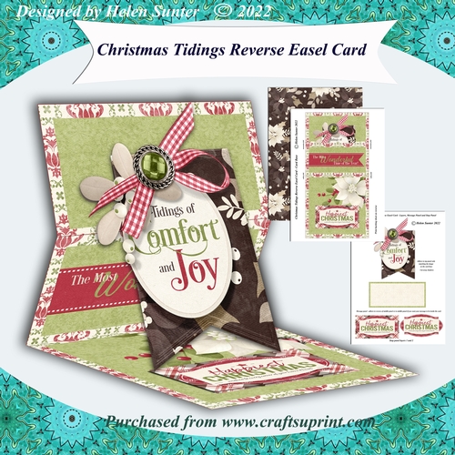 Christmas Tidings Reverse Easel Card