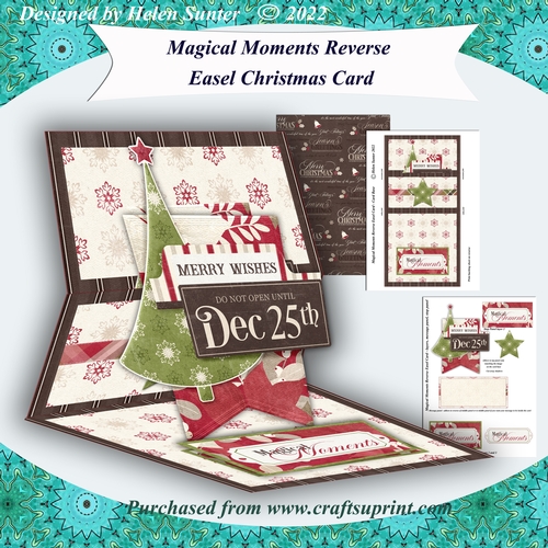 Magical Moments Reverse Easel Christmas Card