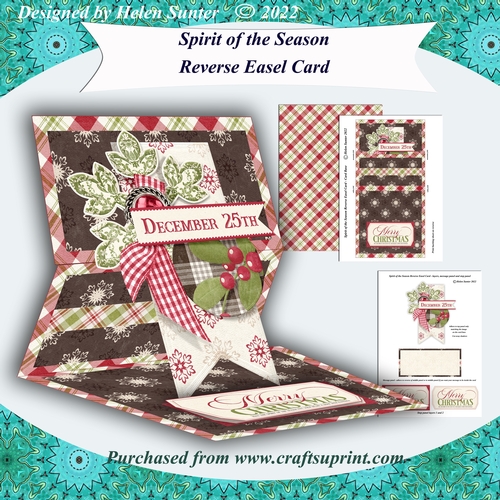 Spirit of the Season Reverse Easel Christmas Card