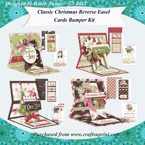 Classic Christmas Reverse Easel Cards Bumper Kit