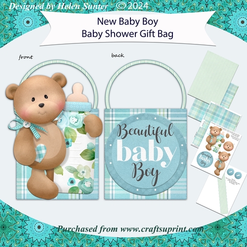 New Baby Boy Baby Shower Gift Bag