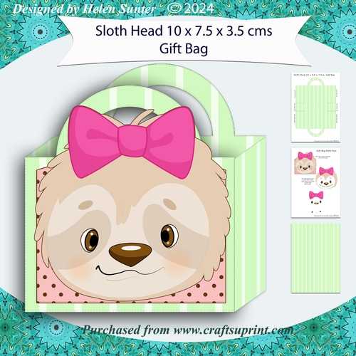 Sloth Face Gift Bag