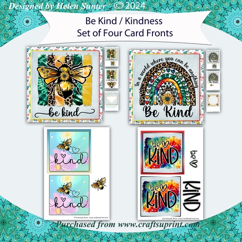 Be Kind / Kindness Card Toppers and Card Fronts Bumper Set