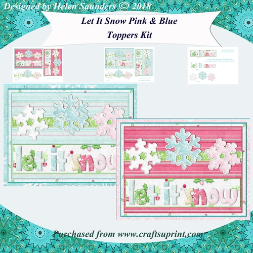 Let It Snow 3D Decoupage Card Toppers 