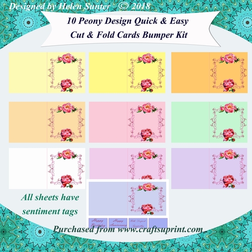 Peony Quick and Easy Cut and Fold Bumper Kit