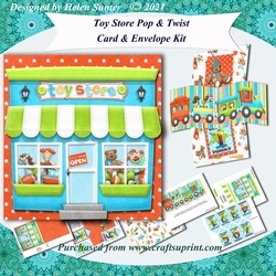Toy Store Pop and Twist Birthday Card