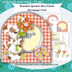 Best Friend Rounded Aperture Card