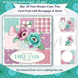 May All Your Dreams Come True 7.5 Inch Card Front