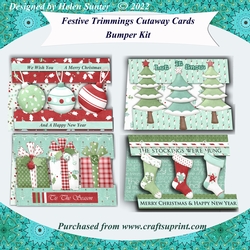 Festive Trimmings Cutaway Cards Bumper Kit