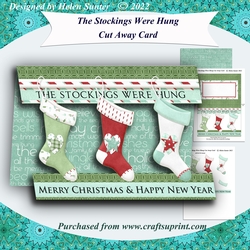 The Stockings Were Hung Christmas Cutaway Card