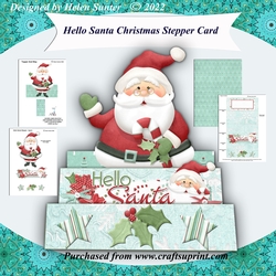 Hello Santa Christmas Stepper Card