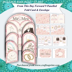 From This Day Forward 9 Panelled Fold Card & Envelope