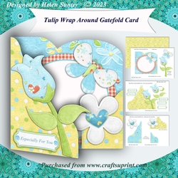 Tulip Wrap Around Gatefold Card
