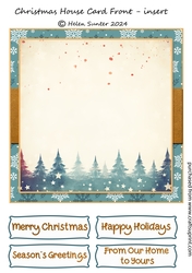 Blank Christmas Insert and Sentiments