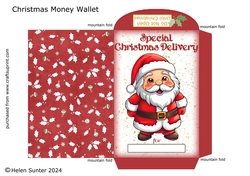 Christmas Santa Wallet / Envelope