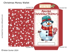 Christmas Snowman Wallet / Envelope