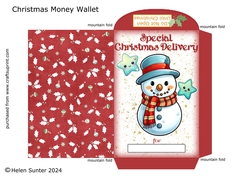 Christmas Snowman Wallet / Envelope