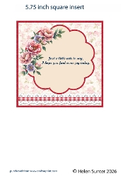 Floral Insert to Fit a 6X6 Inch Card