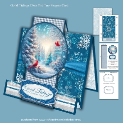 Good Tidings Over The Top Christmas Stepper Card
