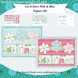 Let It Snow 3D Decoupage Card Toppers 