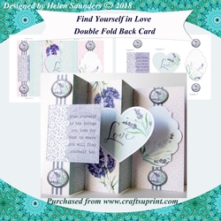 Find Yourself in Love Double Fold Back Card Mini Kit