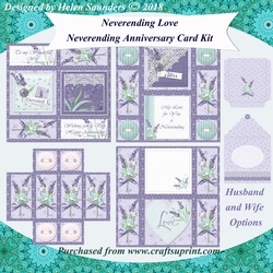 Neverending Love Neverending Anniversary Card Kit with Envelope Never Ending Card Kit