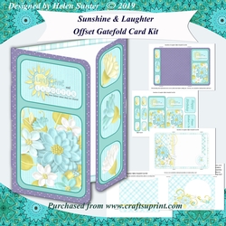 Sunshine & Laughter Offset Gatefold Card Kit with Insert & Envelope
