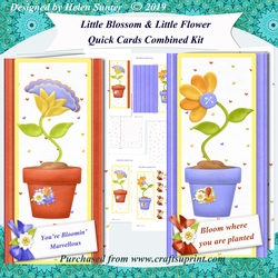 Little Flower and Little Blossom Quick Tall Cards Combined Kit