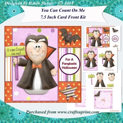 You Can Count On Me 7.5 Inch Vampire Card Front Kit