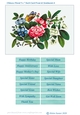 Chinese Floral Art 5 x 7 Inch Card Front and Sentiments no.6