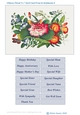 Chinese Floral Art 5 x 7 Inch Card Front and Sentiments no.8