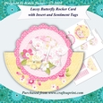 Lacey Butterfly Rocker Decoupage Card, Insert and Extra Sentiments Kit