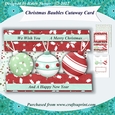 Christmas Baubles Cutaway Card