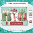 Tis The Season Christmas Presents Cutaway Card