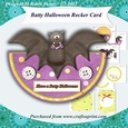 Batty Halloween Rocker Card with Decoupage, Inserts and Envelope